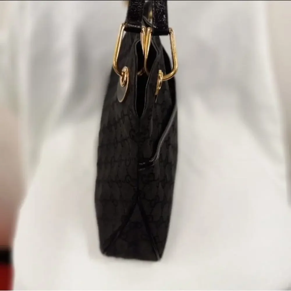 Gucci GG Eclipse Shoulder Bag Canvas Patent leather Bag
